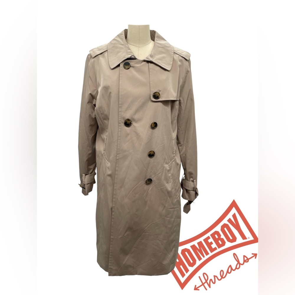 London Fog Tan and Plaid Coat